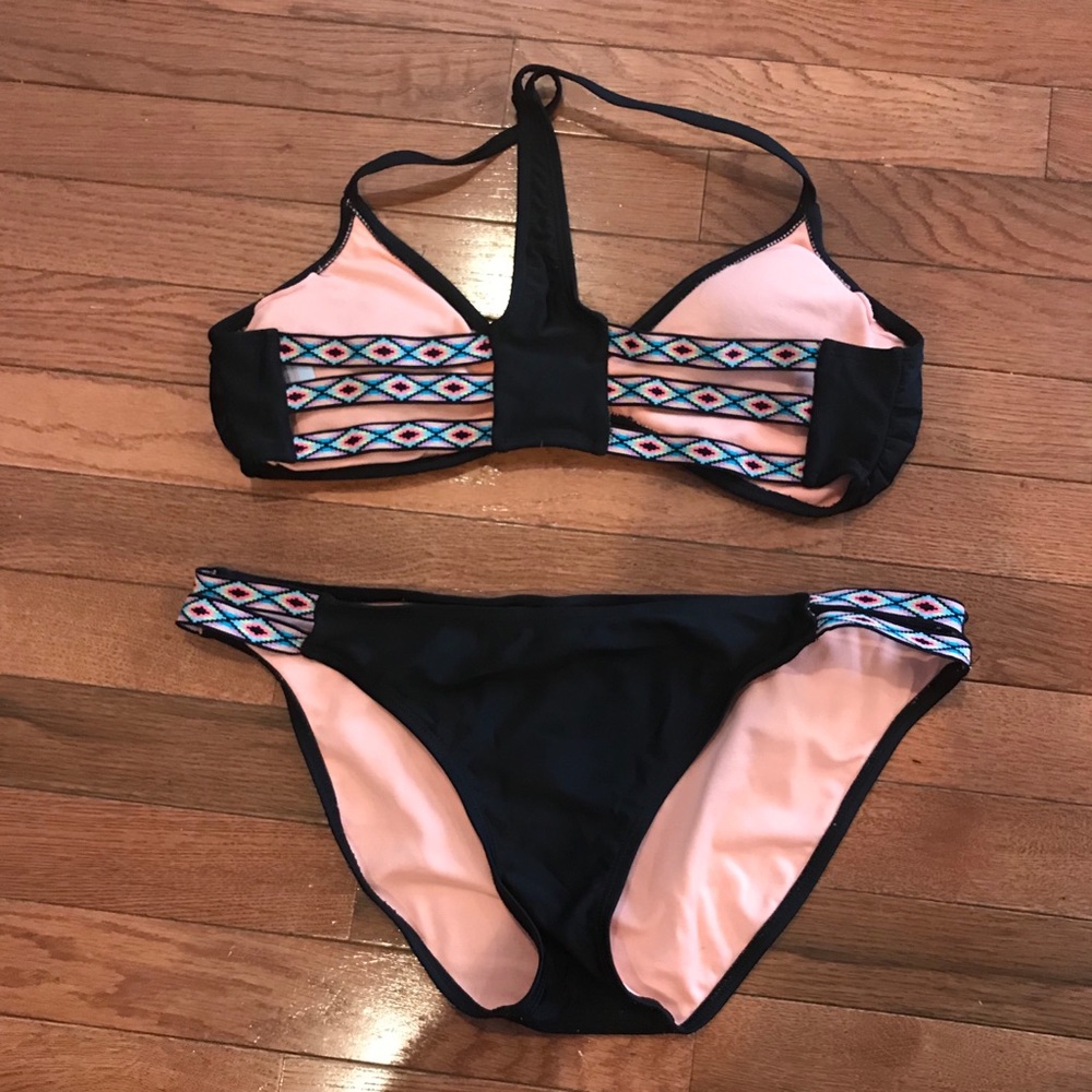 Strappy black Bikini Large